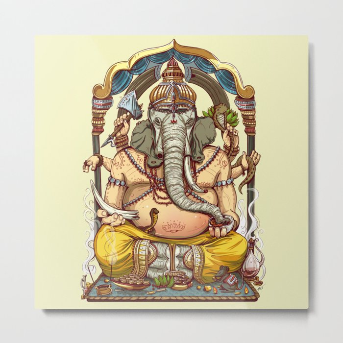 Ganesha Metal Print