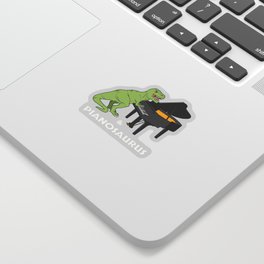 Piano Gift Print Pianist Pianosaurus T Rex Piano Player Tee Sticker