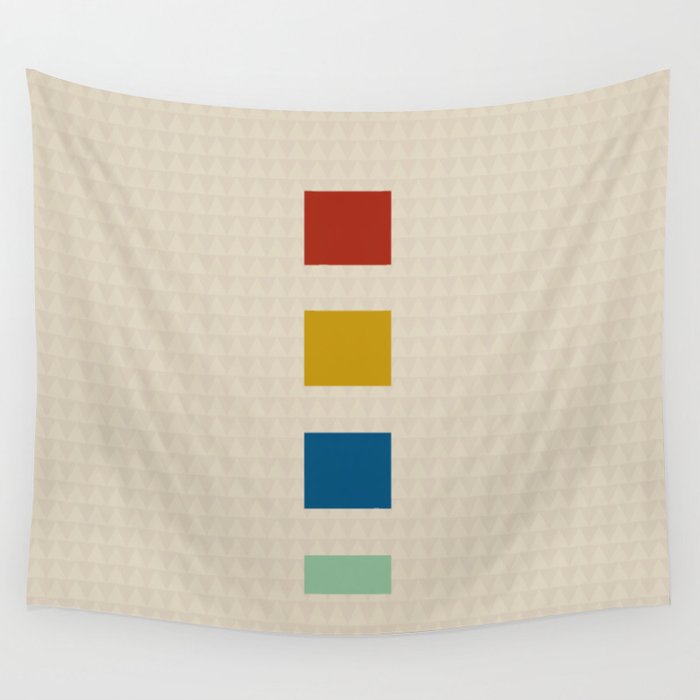 four elements || tweed & primary colors Wall Tapestry