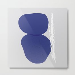 Infinity of stone no.2 Metal Print | Stone, Form, Round, Circle, Simple, Digital, Gray, Love, Line, Blue 