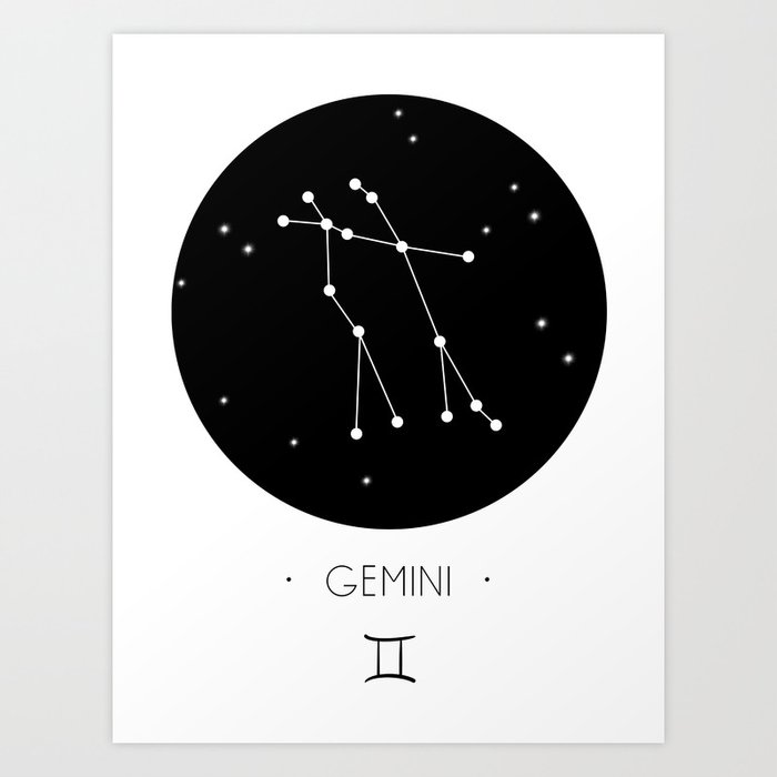 Gemini Minimal  #5 Art Print