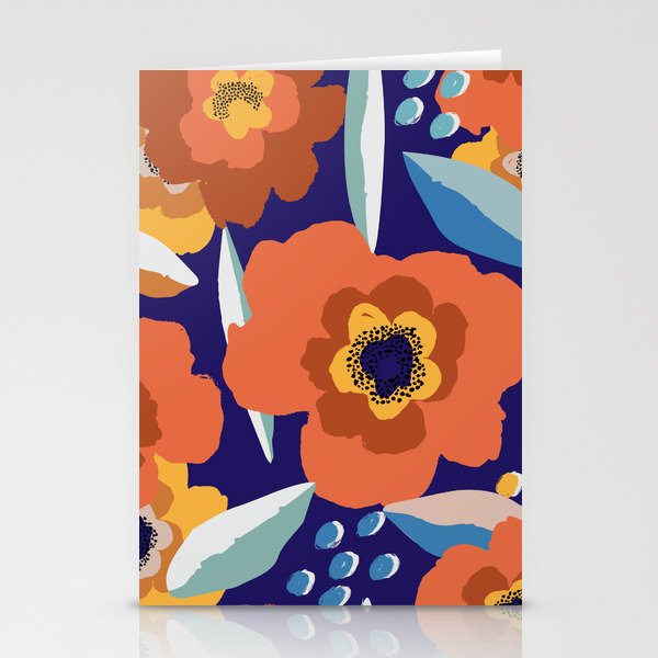 Abstract Flower Pattern 07 Stationery Cards