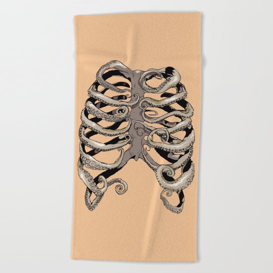 Your Rib is an Octopus Beach Towel