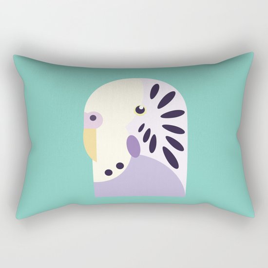 Budgerigar 3 Rectangular Pillow