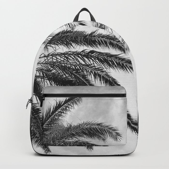 Noir Elegant Palm Trees Upshot In Tropical Clouds Backpack