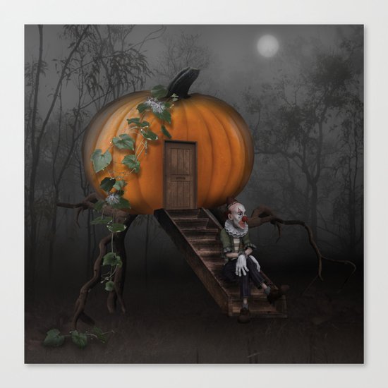 Halloween! Where is the rabbit? Canvas Print