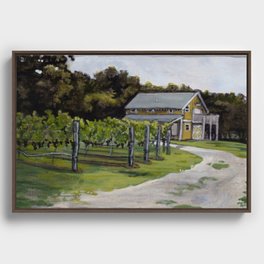Vineyard in Cape May, NJ Framed Canvas