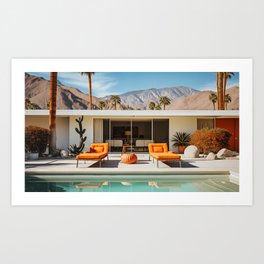Palm Springs Pool 524 Art Print