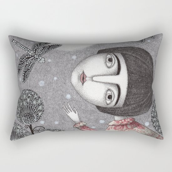 Night Sky. Dragonfly. Rectangular Pillow
