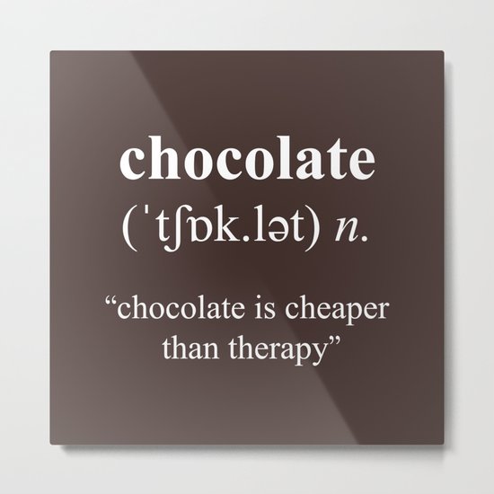 Chocolate Metal Print