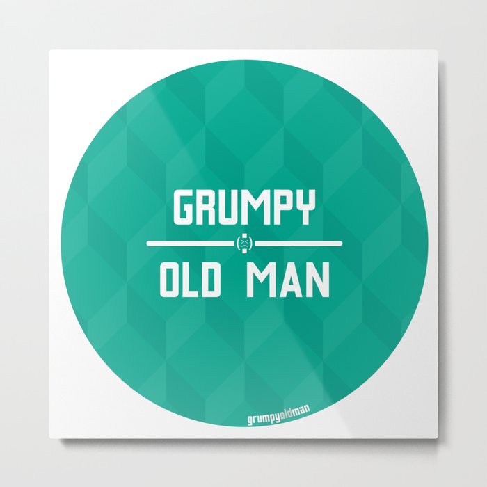 Grumpy Old Man Metal Print