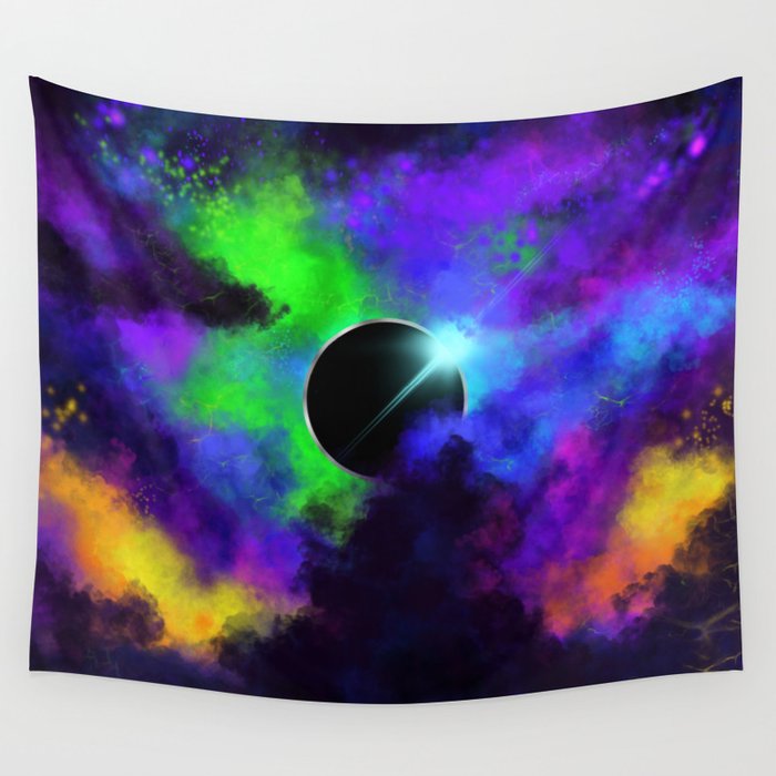 Space clouds tapestry sales