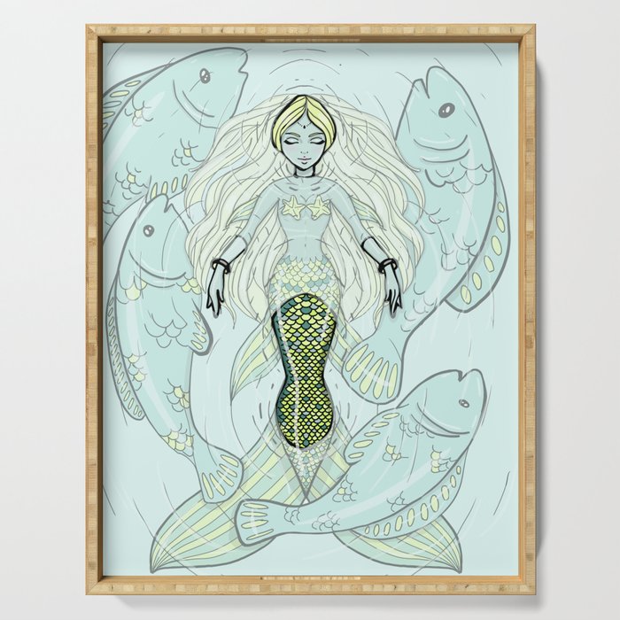 Fantasy Mermaid Serving Tray