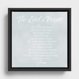 The Lord's Prayer Framed Canvas