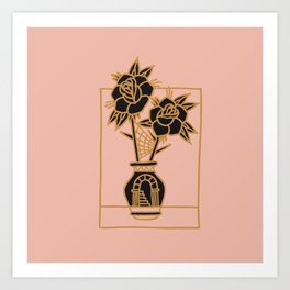 FLOWERS AND YOU Art Print