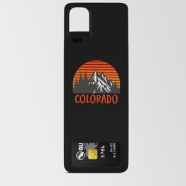 Colorado Rocky Mountains Retro Vintage Sunset Android Card Case