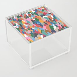 Abstract Colorful People Acrylic Box