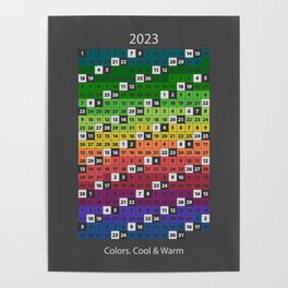 2023 Rainbow Calendar Poster