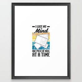 Mail Carrier Mailman Funny Postal Worker Framed Art Print | Nice, Perfect, Carrier, Birthday, Surprise, Mailcarriergift, Idea, Work, Gift, Worker 