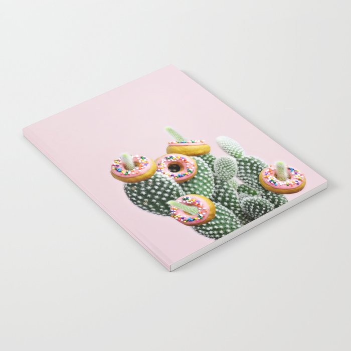 Donut Cactus In Bloom Notebook