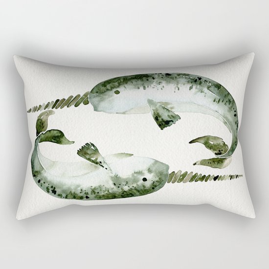 Narwhals Rectangular Pillow
