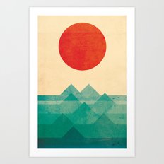 The ocean, the sea, the wave Art Print
