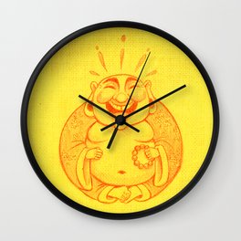 Laughter Brightens the Soul Wall Clock