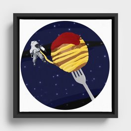 Space Spaghetti Framed Canvas