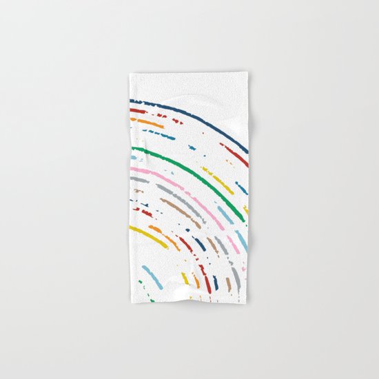 Rainbow Part Disc Hand & Bath Towel