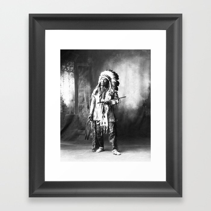 Chief American Horse - Sioux indian / native Framed Art Print