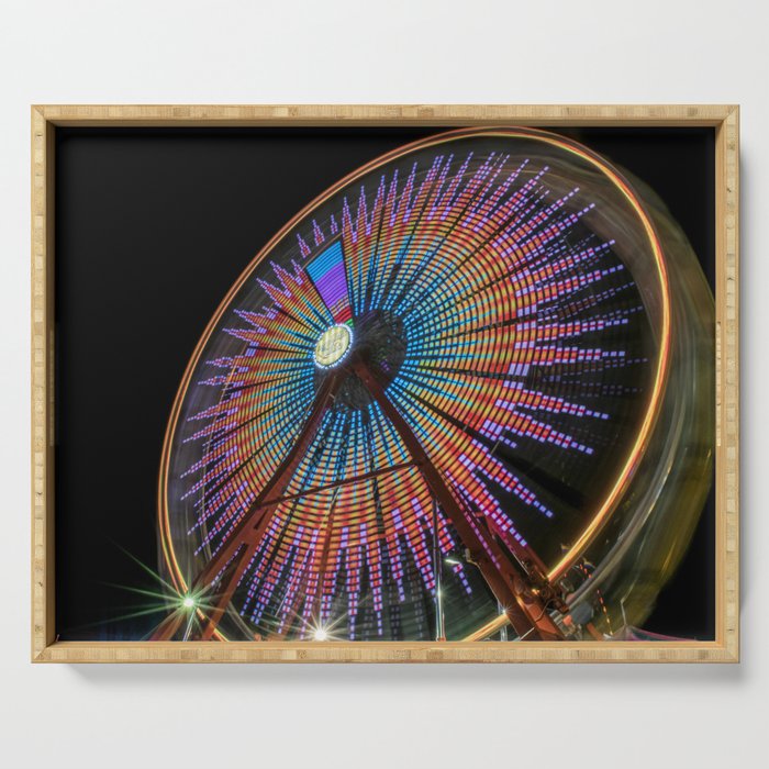 Ferris Wheel in Color Serving Tray