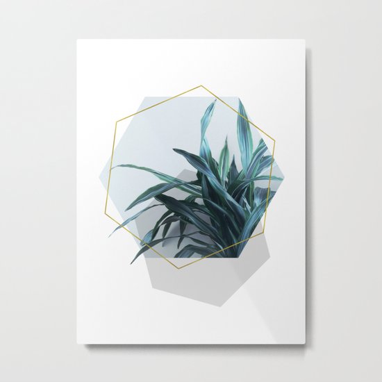 Geometric Jungle Metal Print