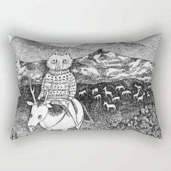 Sami fox Rectangular Pillow