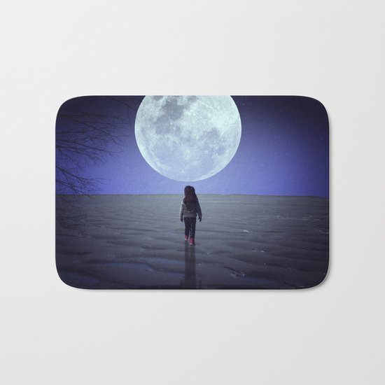 Moon alk Bath Mat