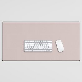 Pastel Pink Purple Solid Color Pairs PPG Just Gorgeous PPG1047-3 - All One Single Shade Hue Colour Desk Mat