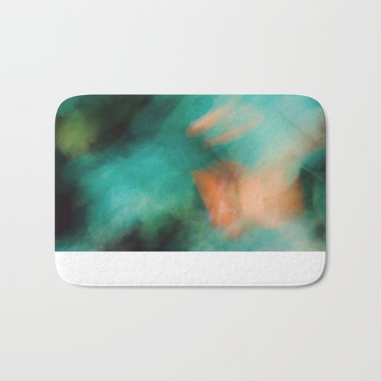 Green and Orange Bath Mat