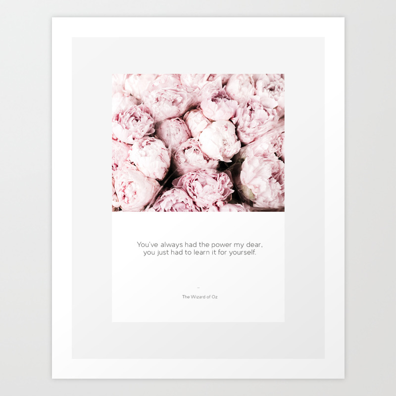Pink Peonies With Inspirational Encouraging Quote Art Print By Catherinegoron Society6