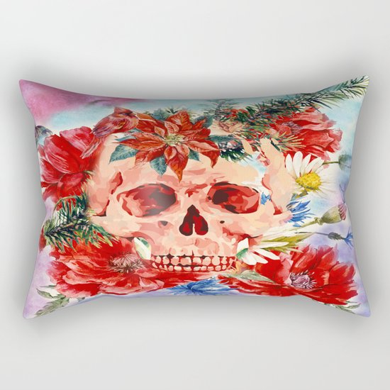 Skull Pattern Rectangular Pillow