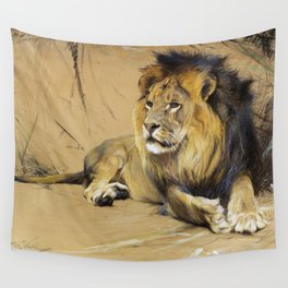 Lion by Wilhelm Kuhnert from 1922 Wall Tapestry