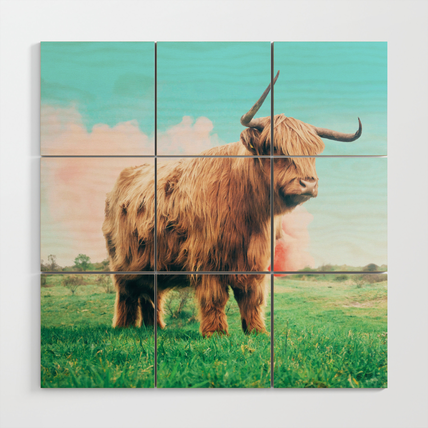 Highland Cow Society6 Decor Buyart Wood Wall Art By 83oranges