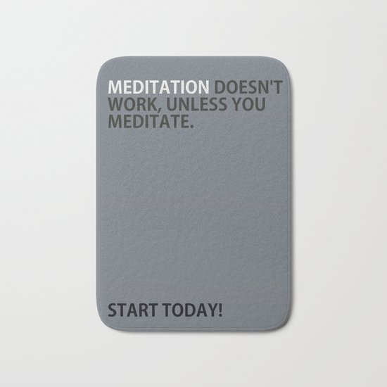 Mediation doesn't work Bath Mat
