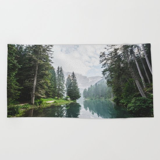 moody landscape Beach Towel