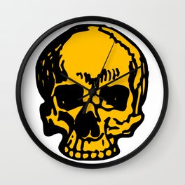 24K Gold Pirate Skull, Vibrant Skull, Super Smooth Super Sharp 9000px x 11250px PNG Wall Clock