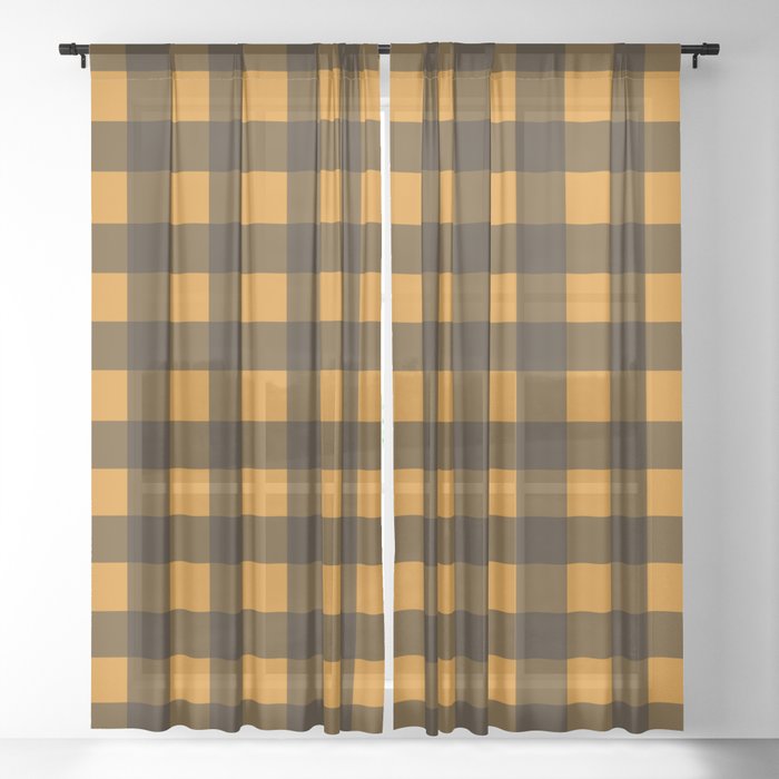 Flannel pattern 9 Sheer Curtain
