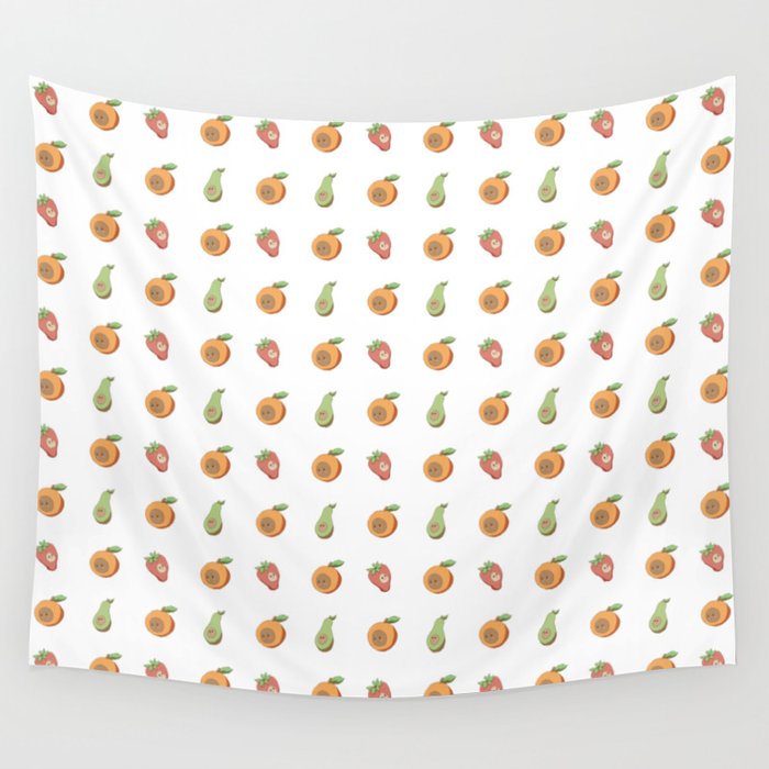 Cute Fruits Wall Tapestry