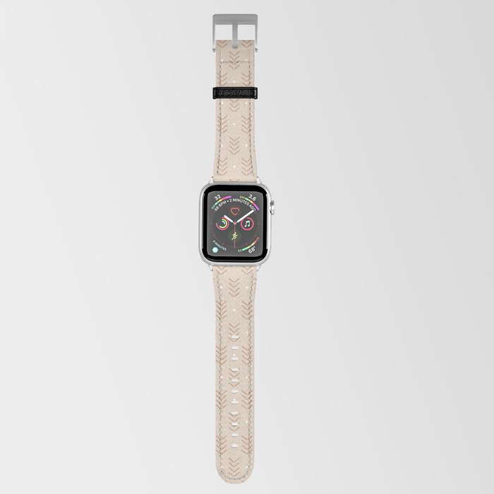 Arrow Lines Geometric Pattern 26 in Brown Shades Apple Watch Band