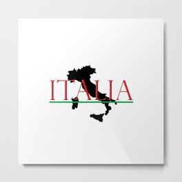 Italia & Italian Boot Metal Print | Rome, Mediterranean, Roma, York, Pride, Venice, Italia, Tuscany, European, Italian 