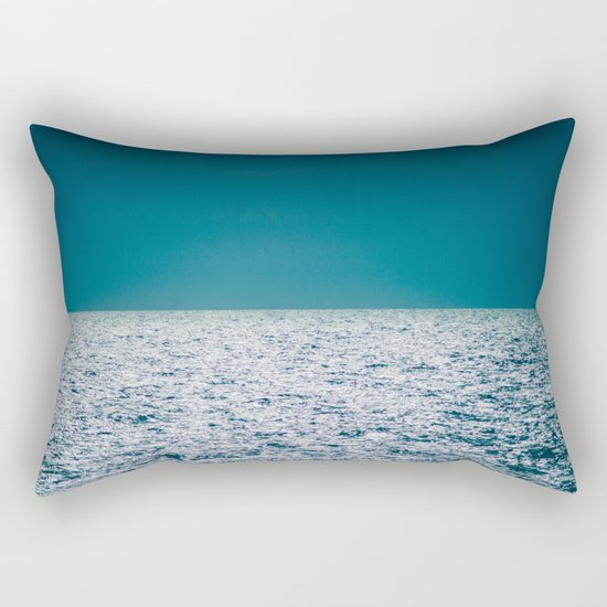 The Ocean Kissing The Shoreline Rectangular Pillow