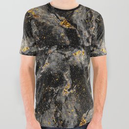 Galaxy (black gold) All Over Graphic Tee