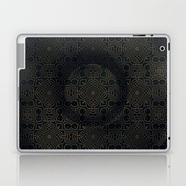 Elegant dark old geometric mosaic Laptop Skin